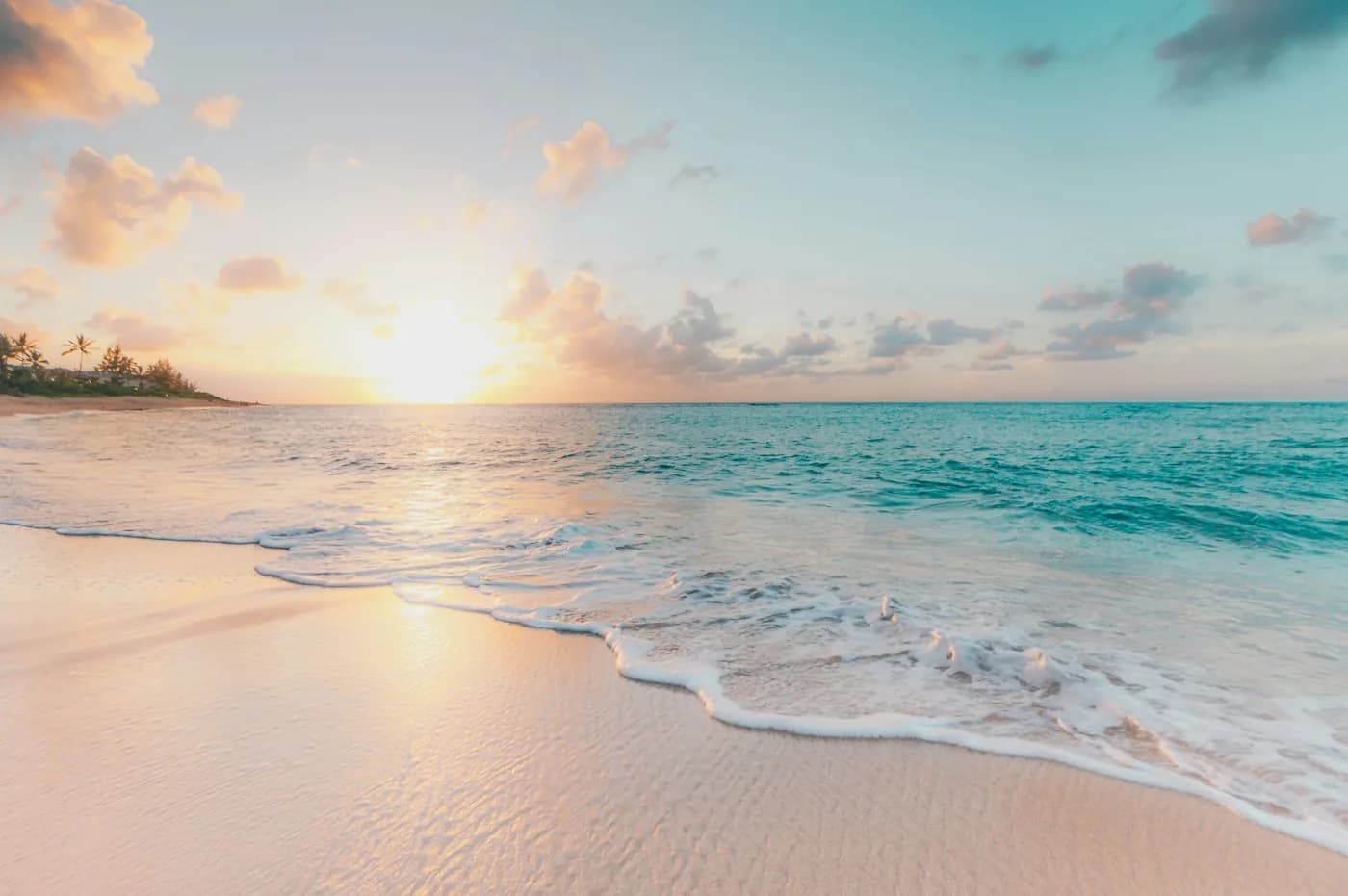 Example revealed photo of a sunset over the sea